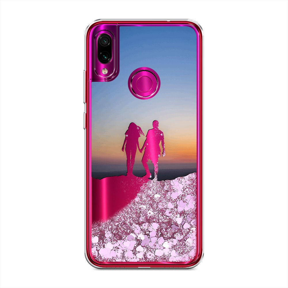 

Жидкий чехол с блестками "Пара на краю света" на Xiaomi Redmi Note 7