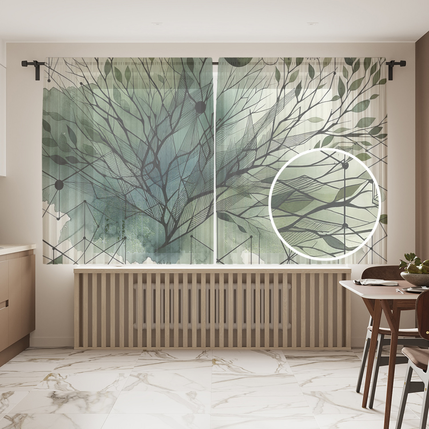 

Тюль JoyArty Ветки в красках 145х180, tul_sd1732_145x180