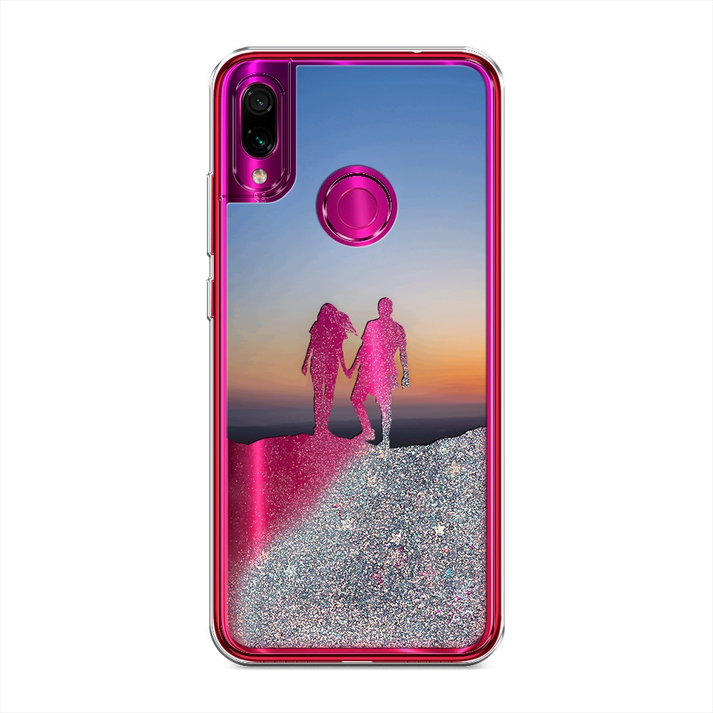 

Чехол Awog на Xiaomi Redmi Note 7 "Пара на краю света", Разноцветный, 34791-1