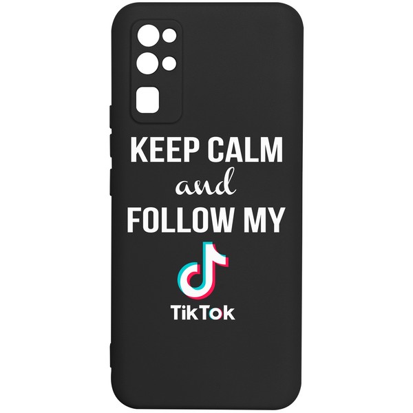 фото Чехол-накладка krutoff silicone case tiktok для honor 30 черный