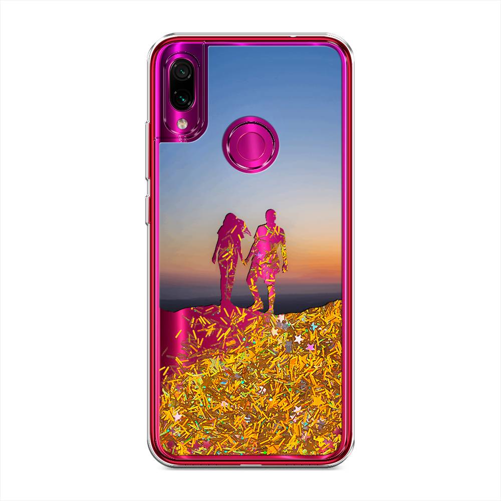 

Жидкий чехол с блестками "Пара на краю света" на Xiaomi Redmi Note 7, 34790-1