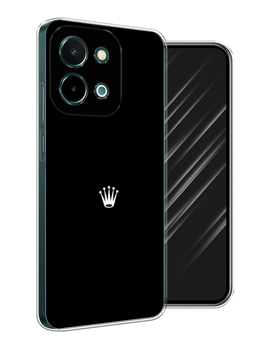 

Чехол Awog на Vivo Y28 4G "Белая корона на черном фоне", Черный, 2611650-1