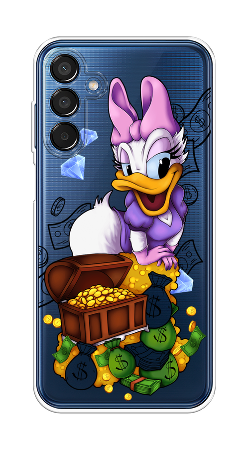 

Чехол на Samsung Galaxy M15 5G "Rich Daisy Duck", Коричневый;белый;фиолетовый, 2109550-1