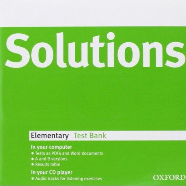 Книга Solutions Elementary Test Bank MultiROM