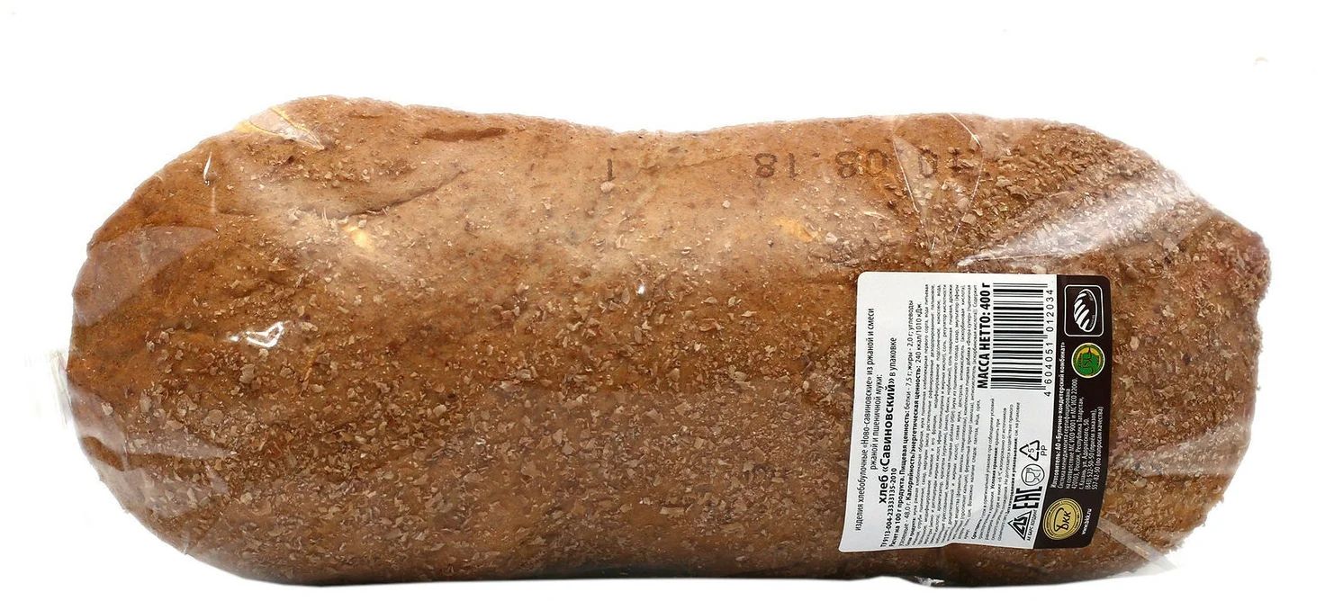 

Хлеб Ханты-Мансийское ГорПо Мариинский ржано-пшеничный 400 г
