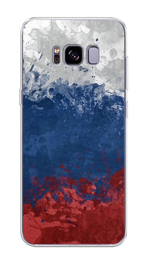 

Чехол Awog на Samsung Galaxy S8 + "Флаг России неровный", Белый;синий;красный, 24850-5