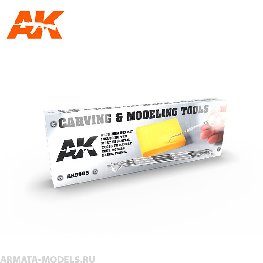 Ak9005 Carving Tools Box тесто для лепки 12 ов 15 г с 1 формочкой в ведерке