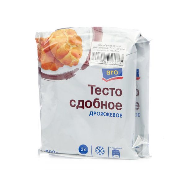 

Тесто дрожжевое сдобное +-500 г