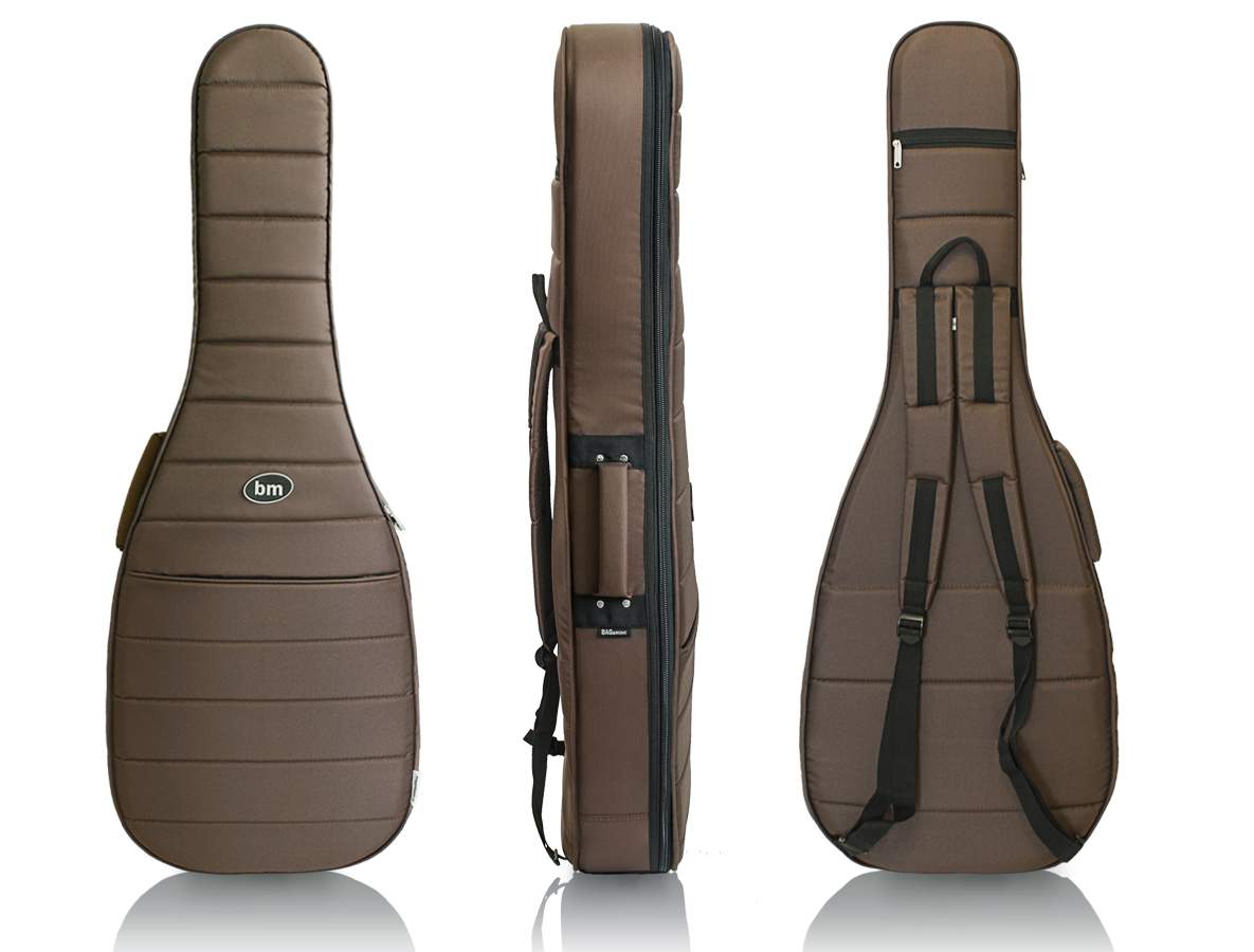 Чехол для акустической гитары Bagandmusic Acoustic SLIM BM1114 полужесткий, коричневый