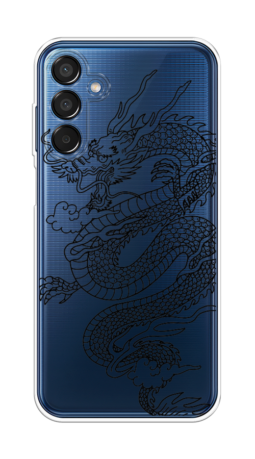 

Чехол на Samsung Galaxy M15 5G "Большой китайский дракон", Черный;серый, 2109550-1