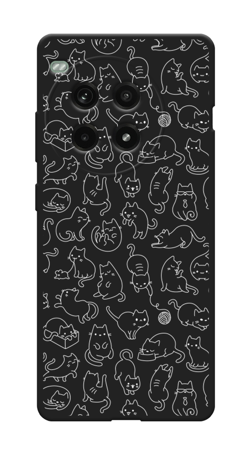 

Чехол Awog на OnePlus Ace 3 Pro "Шкодливые котики", Прозрачный;бежевый, 155152-1