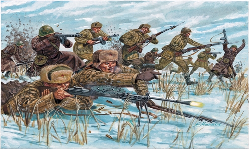 

Сборная модель Italeri 1/72 Солдатики Russian Infantry - Winter Uniform 6069
