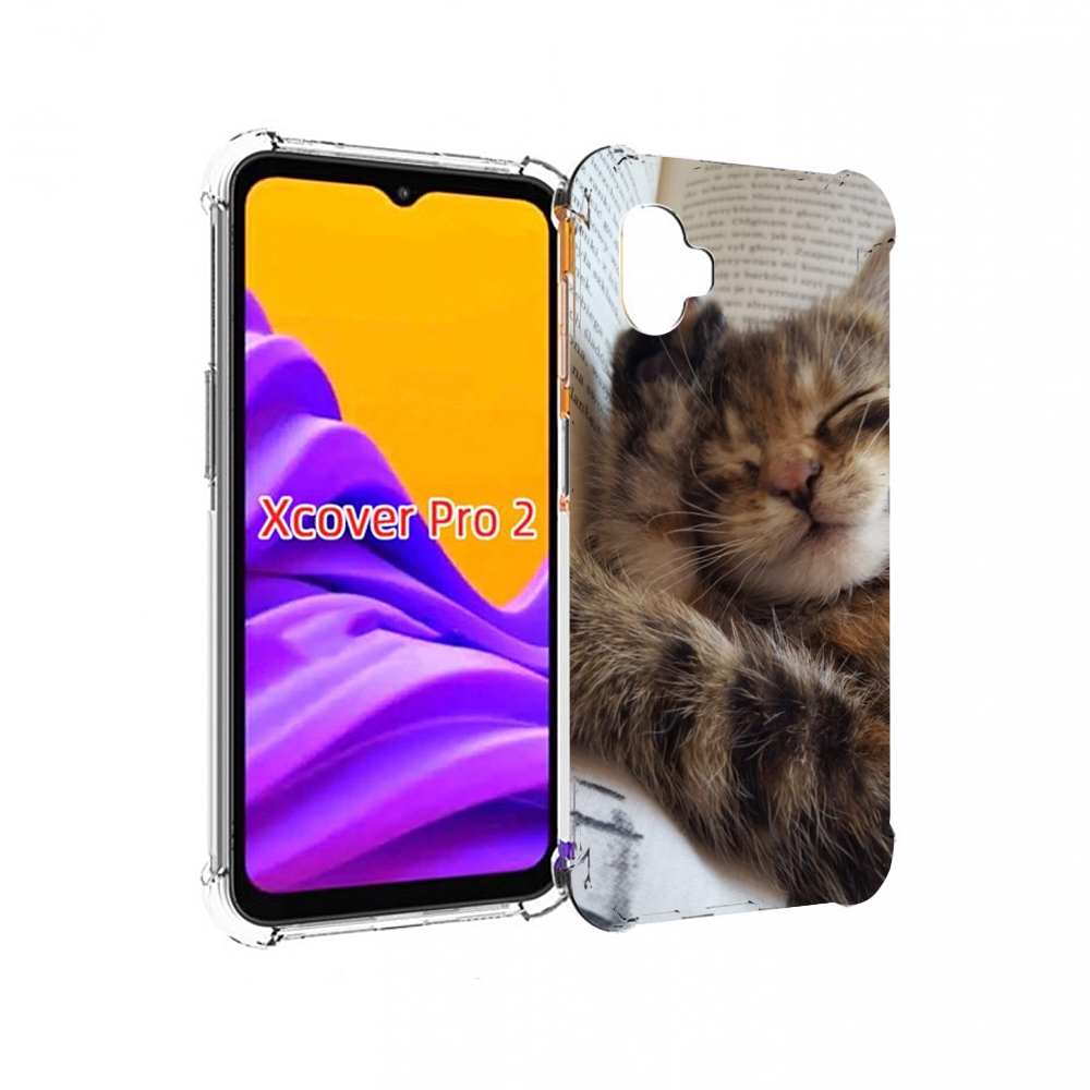 

Чехол MyPads Спящий-котенок для Samsung Galaxy Xcover Pro 2, Прозрачный, Tocco