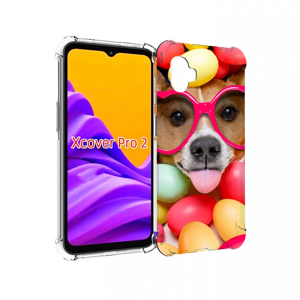 

Чехол MyPads Собака-в-яйцах для Samsung Galaxy Xcover Pro 2, Прозрачный, Tocco