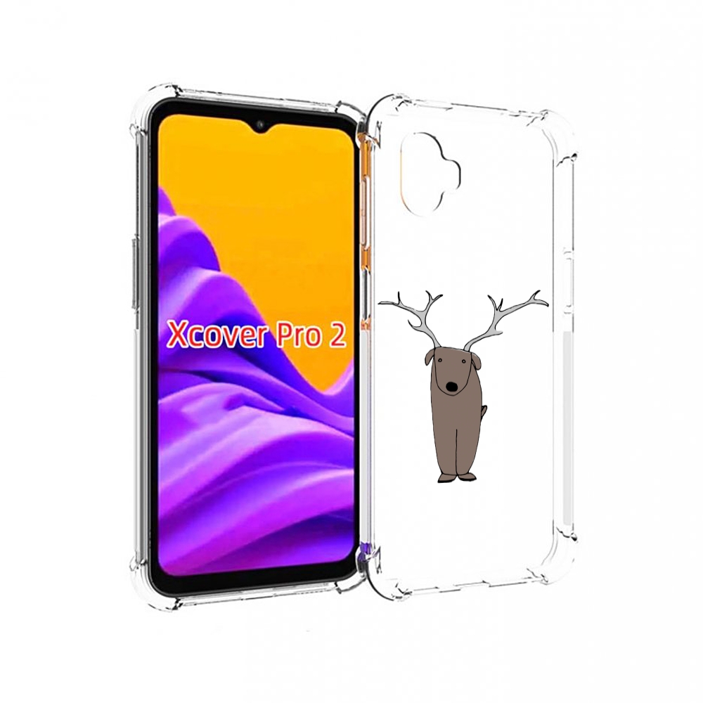 

Чехол MyPads Собака олень для Samsung Galaxy Xcover Pro 2, Прозрачный, Tocco