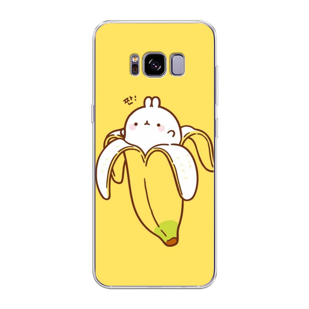 

Чехол Awog на Samsung Galaxy S8 + "Зайчик-бананчик", Желтый;белый, 24850-2