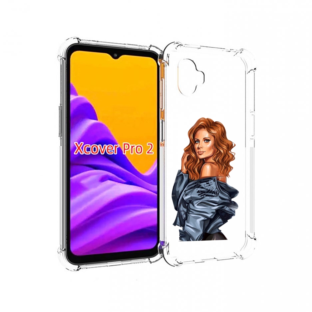 

Чехол MyPads Рыжая-девушка женский для Samsung Galaxy Xcover Pro 2, Прозрачный, Tocco