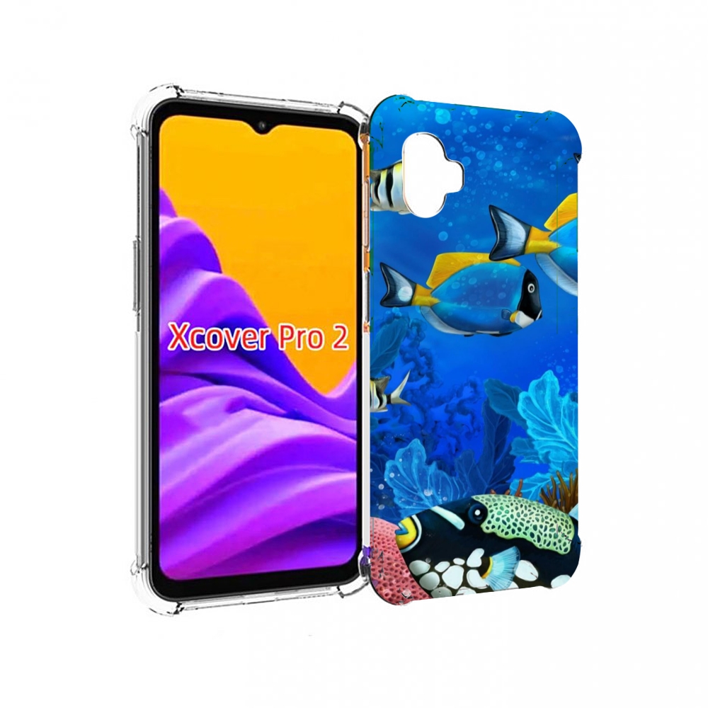 

Чехол MyPads Рыбки для Samsung Galaxy Xcover Pro 2, Прозрачный, Tocco