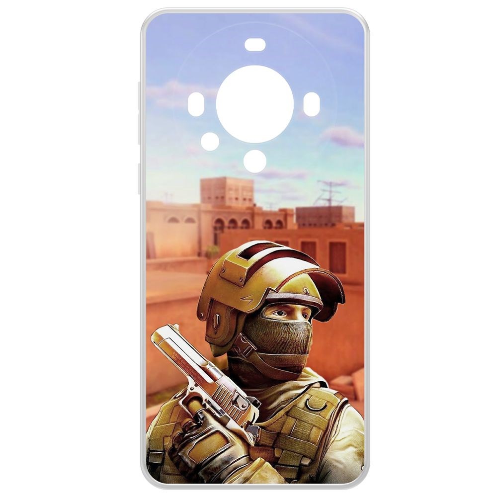 

Чехол-накладка Krutoff Clear Case Cтандофф 2 (Standoff 2) - Спец для Huawei Mate 60, Прозрачный