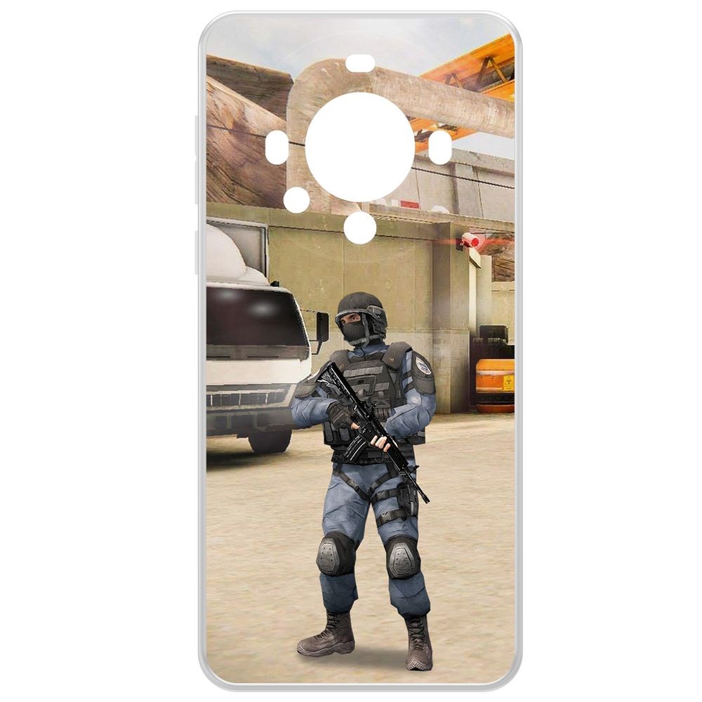 

Чехол-накладка Krutoff Clear Case Cтандофф 2 (Standoff 2) - GIGN для Huawei Mate 60, Прозрачный