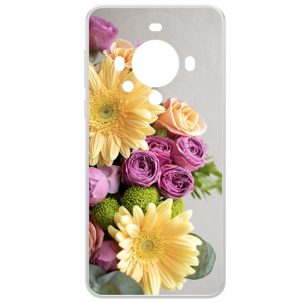 

Чехол-накладка Krutoff Clear Case Букет для Huawei Mate 60, Прозрачный
