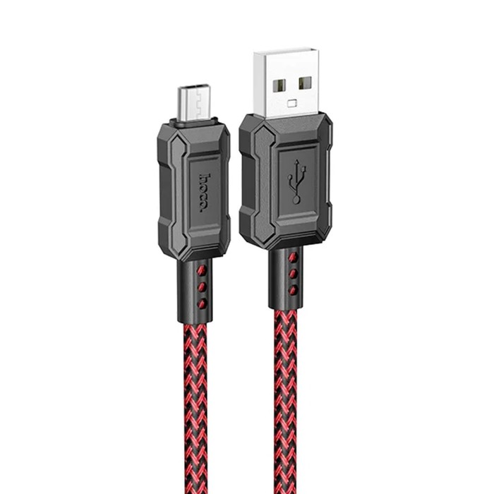 

Кабель Hoco X94, Micro USB - USB, 2.4 А, 1 м, передача данных, ПВХ, красный