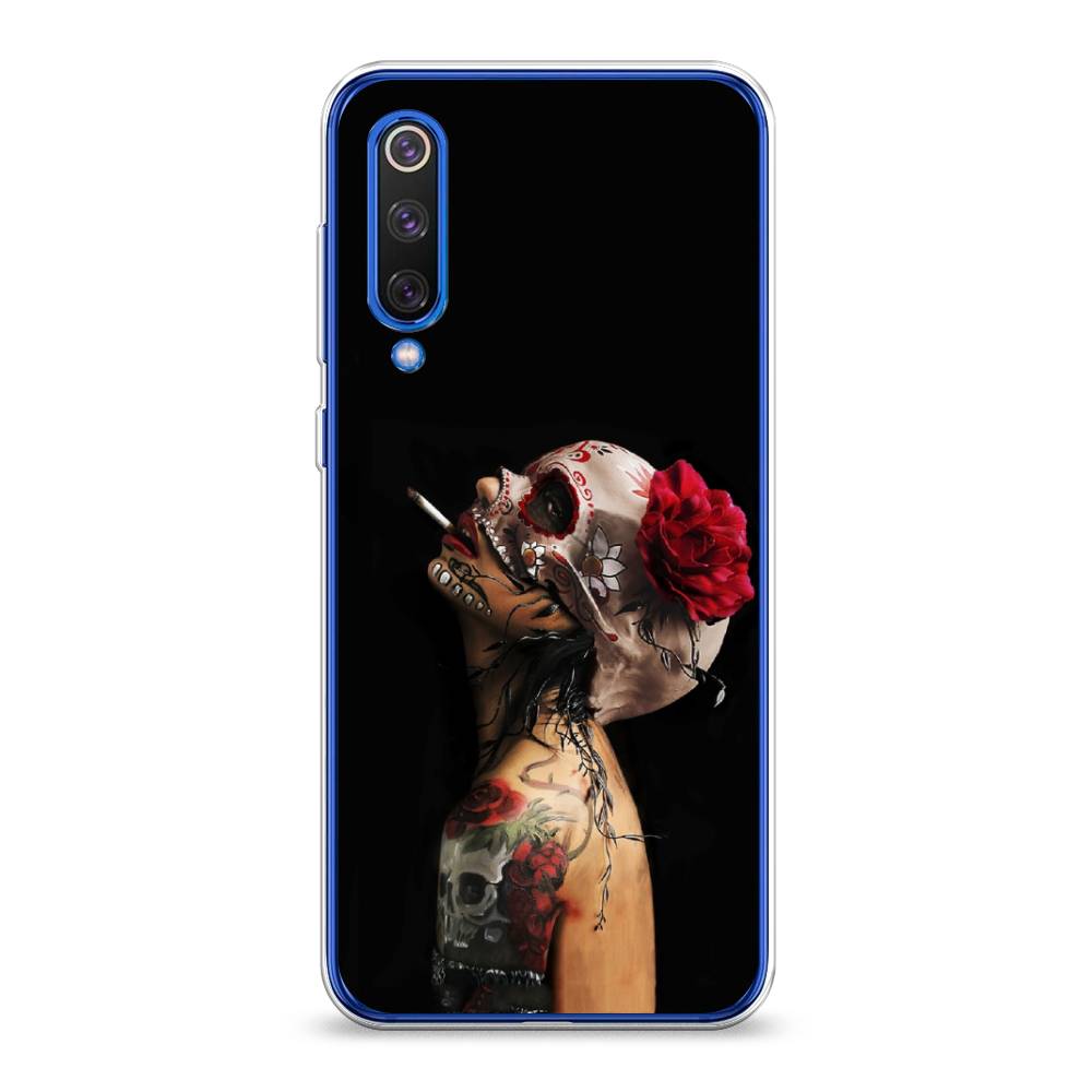 

Чехол Awog на Xiaomi Mi9 SE "Девушка с черепом", Разноцветный, 35250-9