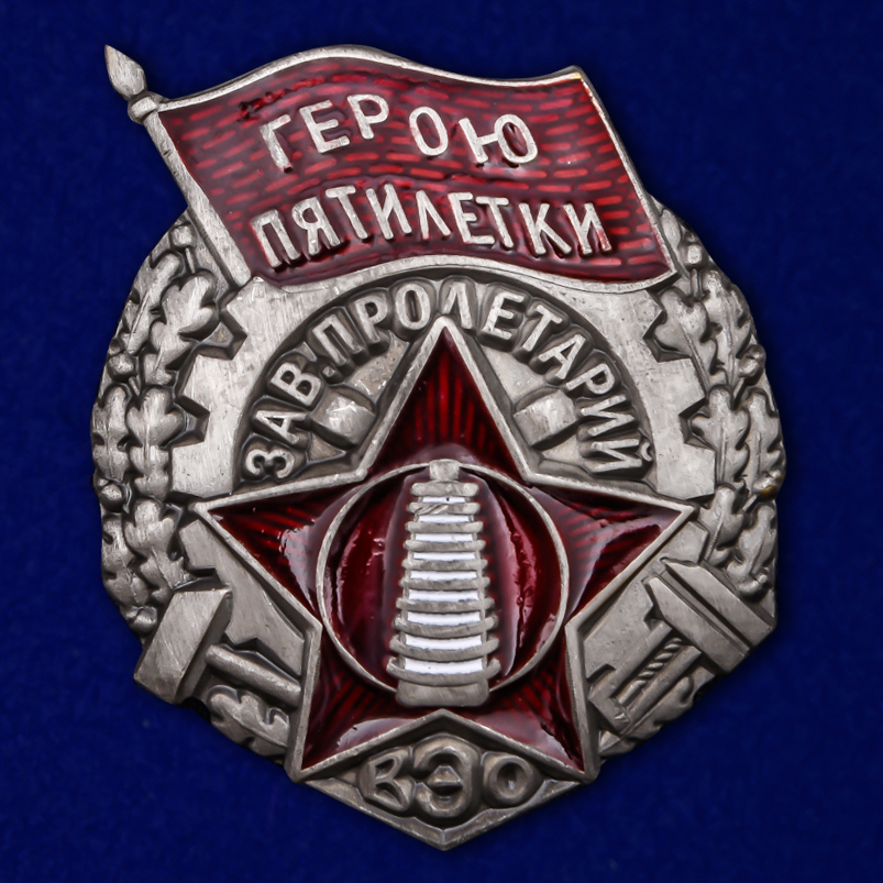 

Сувенирный знак Kamukamu Герою пятилетки ВЭО, 746038