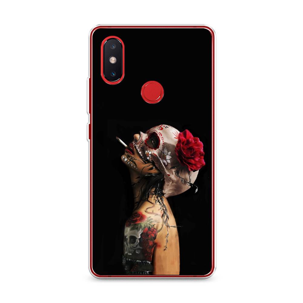 

Чехол Awog на Xiaomi Mi 8 SE "Девушка с черепом", Разноцветный, 33750-9