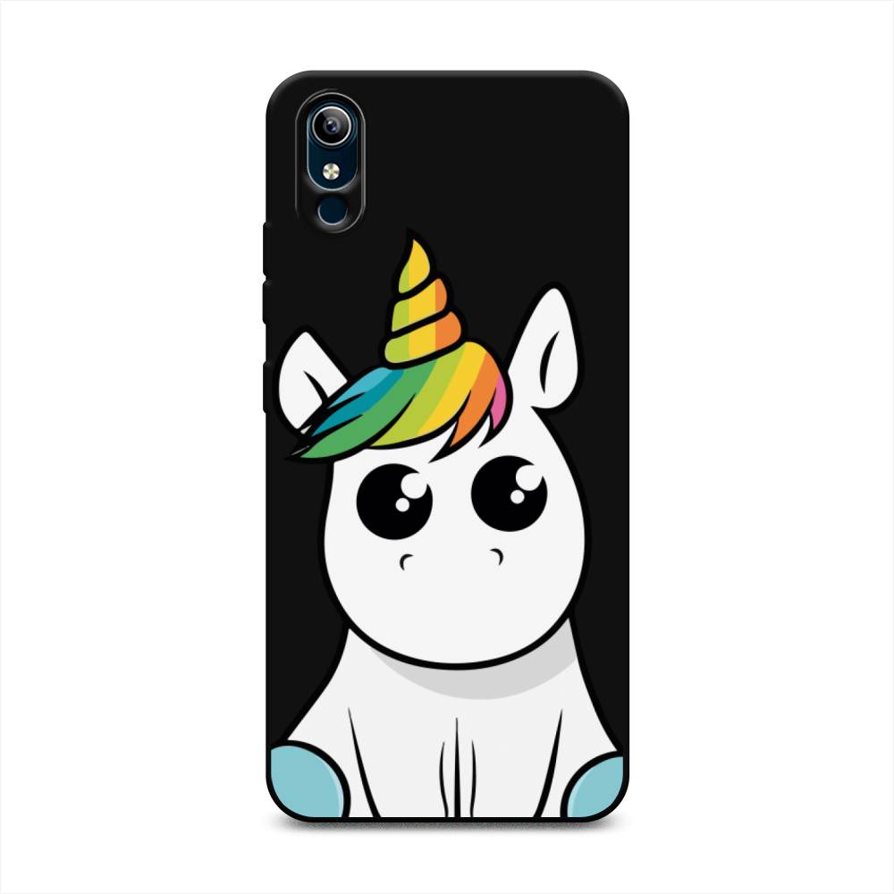 

Матовый силиконовый чехол "Глазастый единорог" на Vivo Y1s, Глазастый единорог