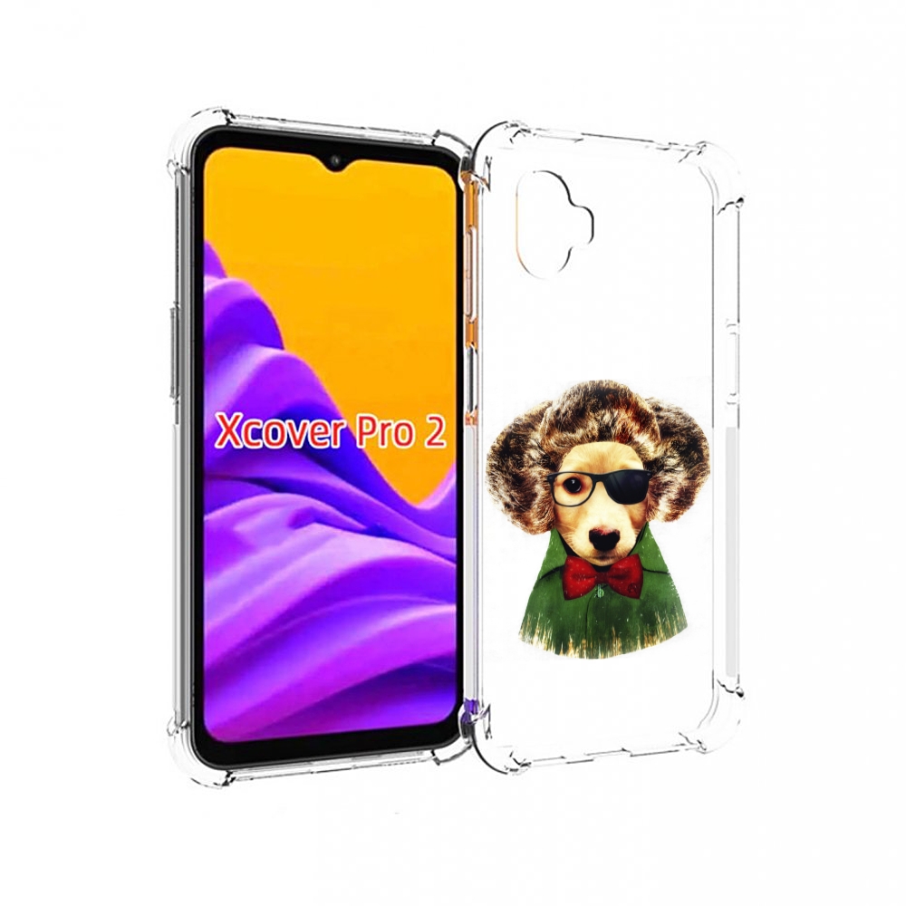 

Чехол MyPads Пес в бабочке для Samsung Galaxy Xcover Pro 2, Прозрачный, Tocco