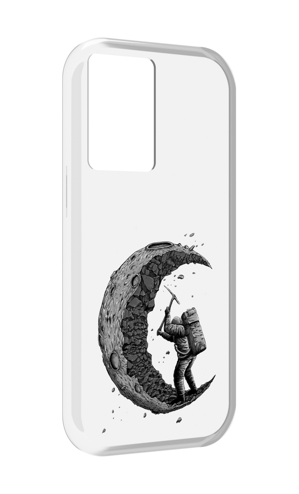

Чехол MyPads камненная луна для OnePlus Nord N20 SE, Прозрачный, Tocco