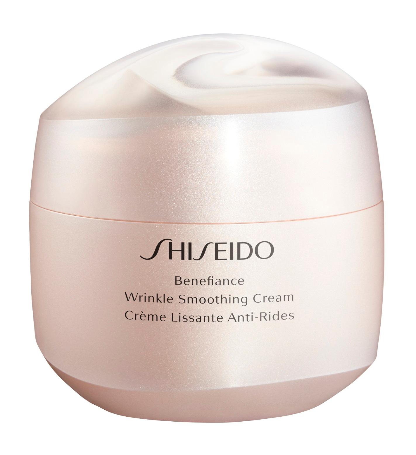 Крем для лица Shiseido Benefiance Wrinkle Smoothing Cream разглаживающий морщины, 75 мл крем люкс против морщин с экстрактом черной икры luxury anti wrinkle cream