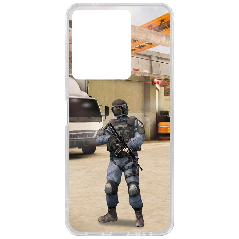 

Чехол-накладка Krutoff Clear Case Cтандофф 2 (Standoff 2) - GIGN для Vivo Y36, Прозрачный