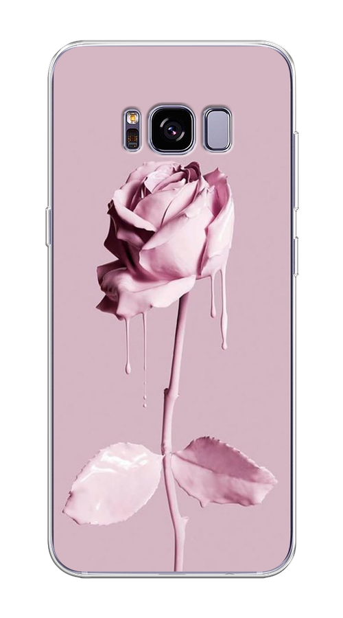 

Чехол Awog на Samsung Galaxy S8 + "Роза в краске", Белый;розовый, 24850-8