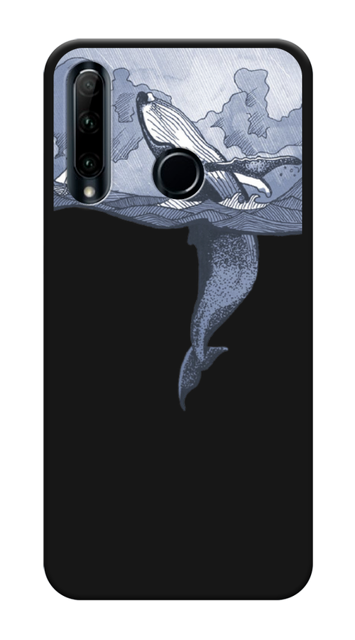 

Чехол Awog на Honor 20 Lite 2019 "Два измерения", Голубой;черный;прозрачный, 68952-1
