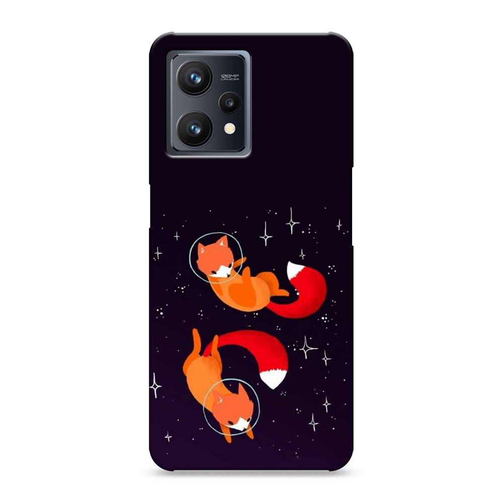 

Пластиковый чехол "Лисы космонавты" на Realme 9 Pro Plus, 258720-3