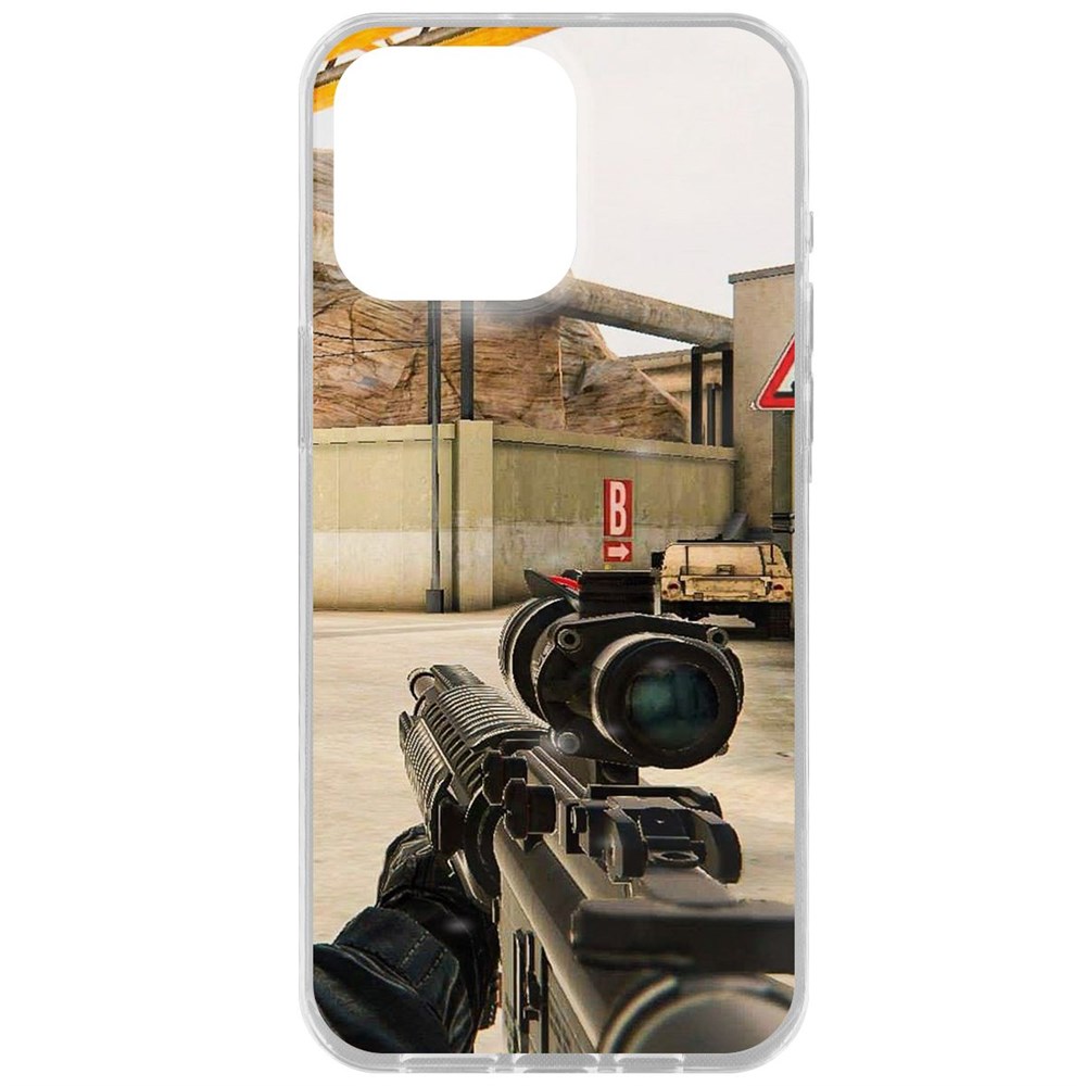 

Чехол-накладка Krutoff Clear Case Cтандофф 2 (Standoff 2) - Оптика для iPhone 15 Pro Max, Прозрачный