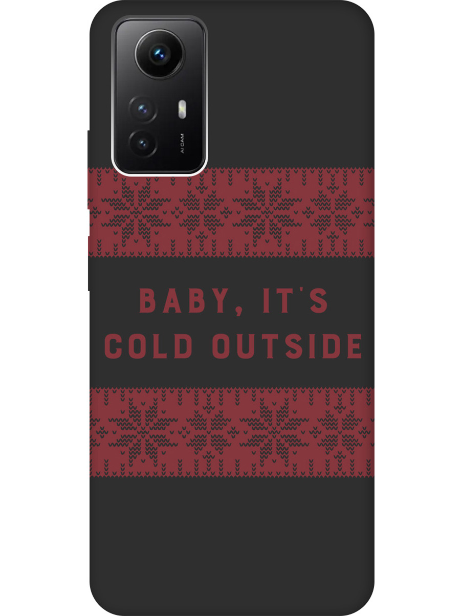 

Матовый Soft Touch силиконовый чехол на Xiaomi Redmi Note 12s "It's Cold" черный, Черный;красный, 20001469