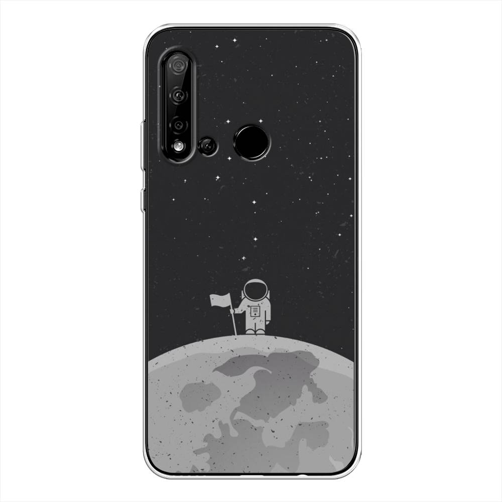 

Чехол Awog на Huawei P20 lite 2019 "Первый на Луне", Черный, 69750-4