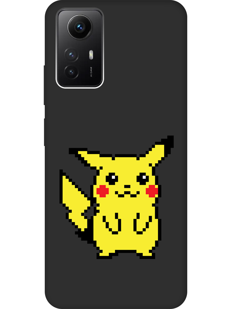 

Матовый Soft Touch силиконовый чехол на Xiaomi Redmi Note 12s "Pixel Pikachu" черный, Черный;желтый;красный, 20001469