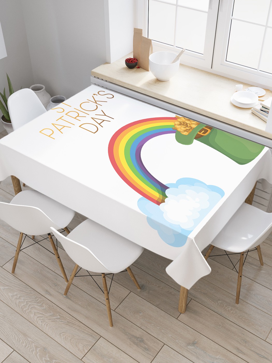 

Фотоскатерть JoyArty МУЛЬТИ 108107 120x145, Белый