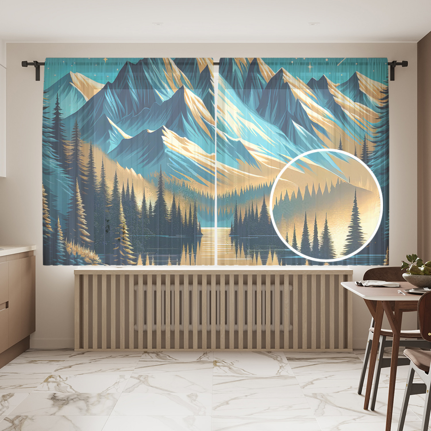 

Тюль JoyArty Звездный дождь 145х180, tul_sd1556_145x180