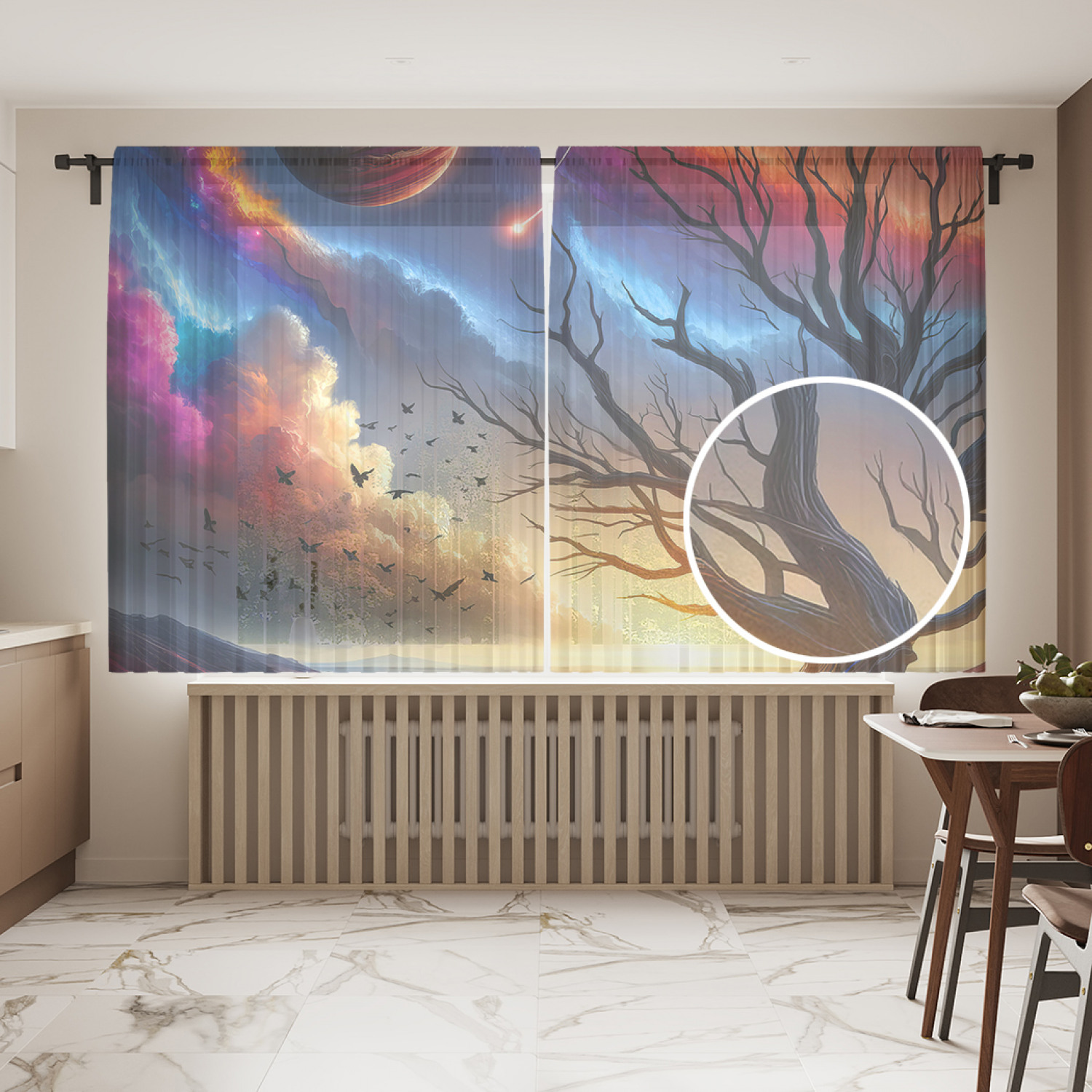 

Тюль JoyArty Космический пейзаж 145х180, tul_sd1542_145x180