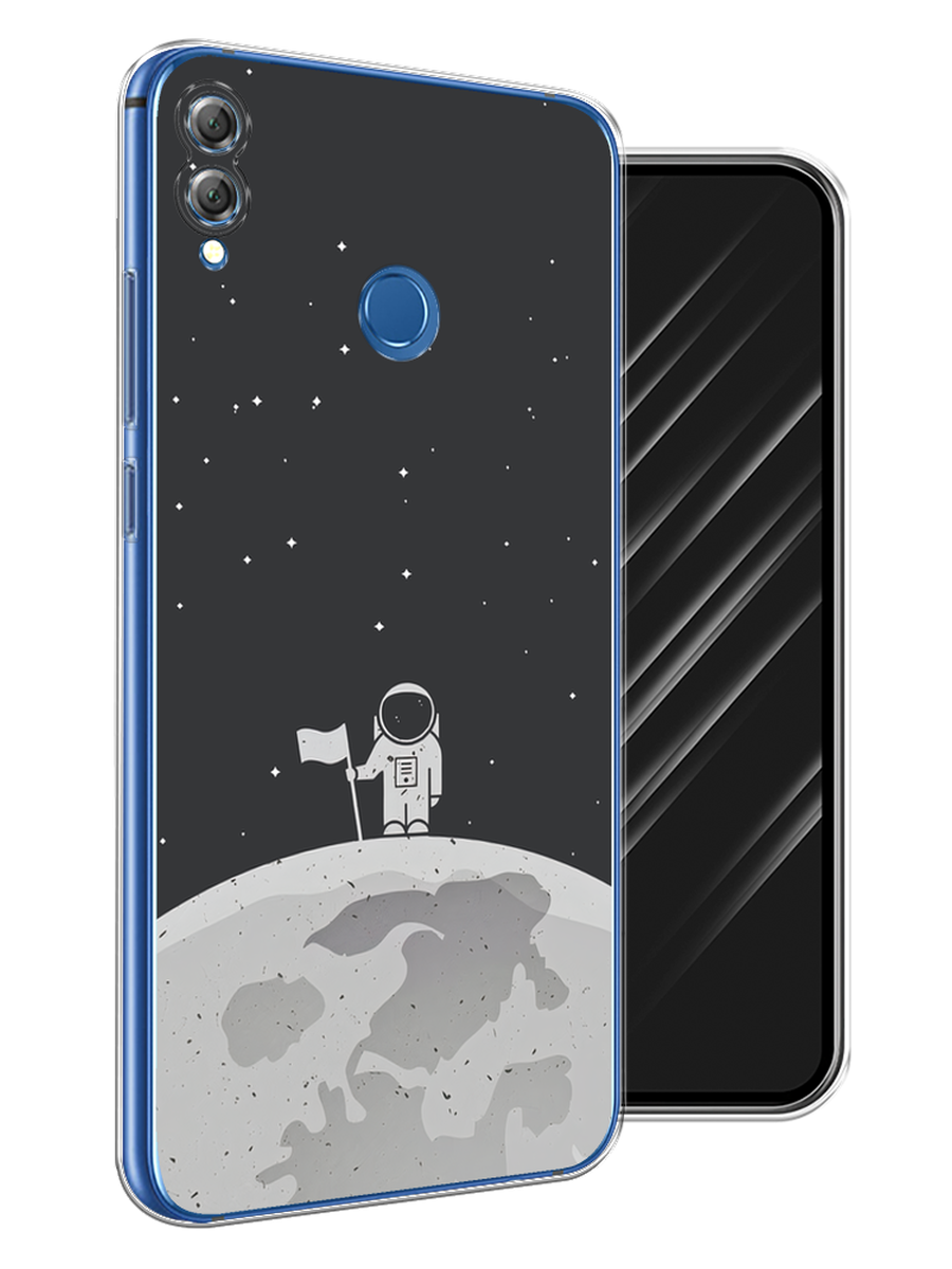 

Чехол Awog на Honor 8X "Первый на Луне", Черный, 66750-4