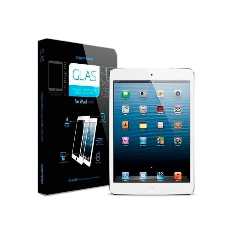 

Защитное стекло Spigen GLAS Protector для Apple iPad mini /mini 2/mini 3 цветное (белый) (