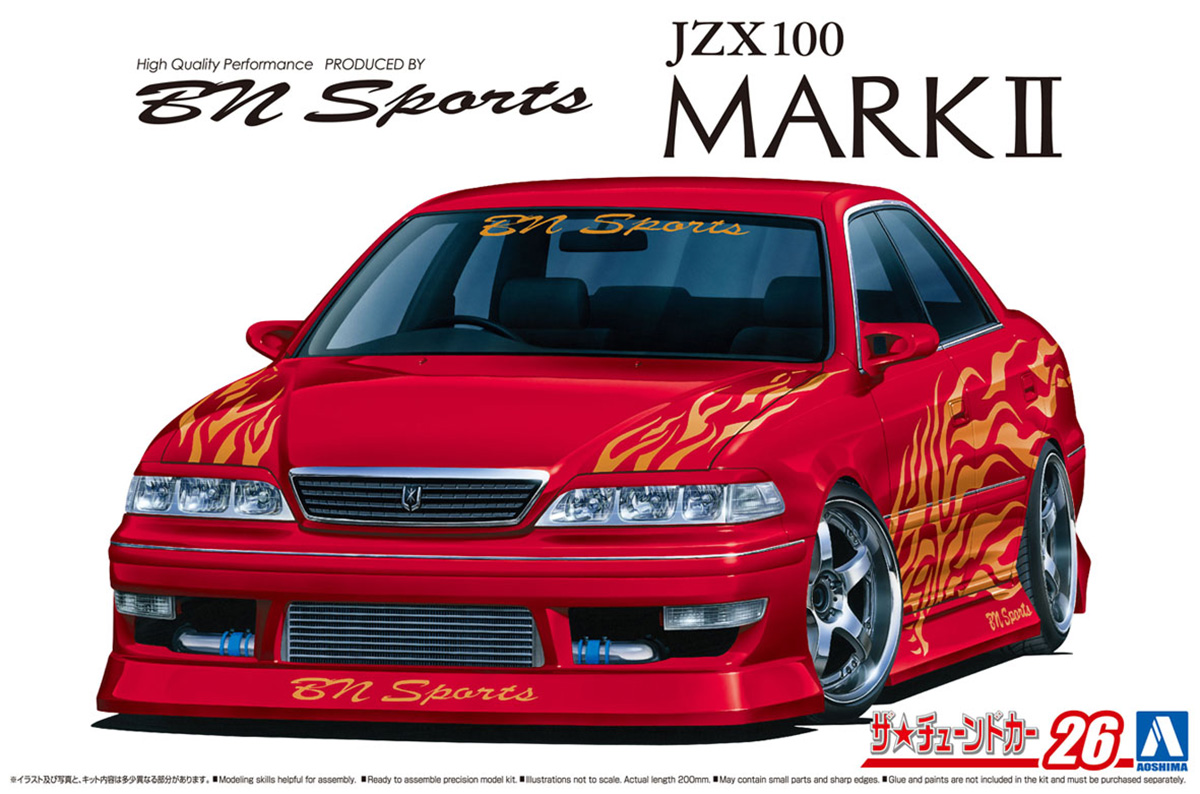 фото Сборная модель aoshima 1/24 автомобиль bn sports jzx100 mark ii tourer v '98 06132