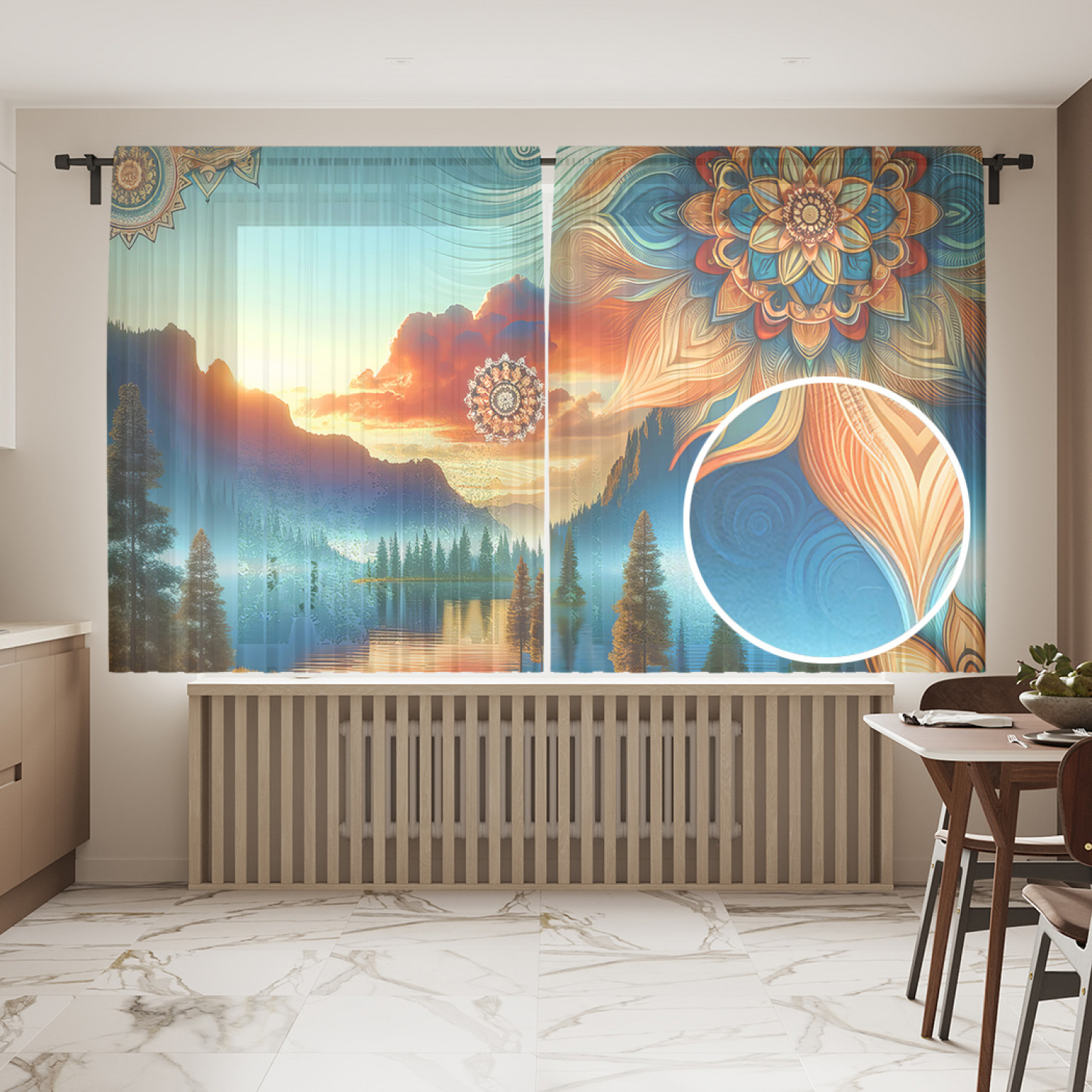 

Тюль JoyArty Волшебное озеро 145х180, tul_sd1503_145x180