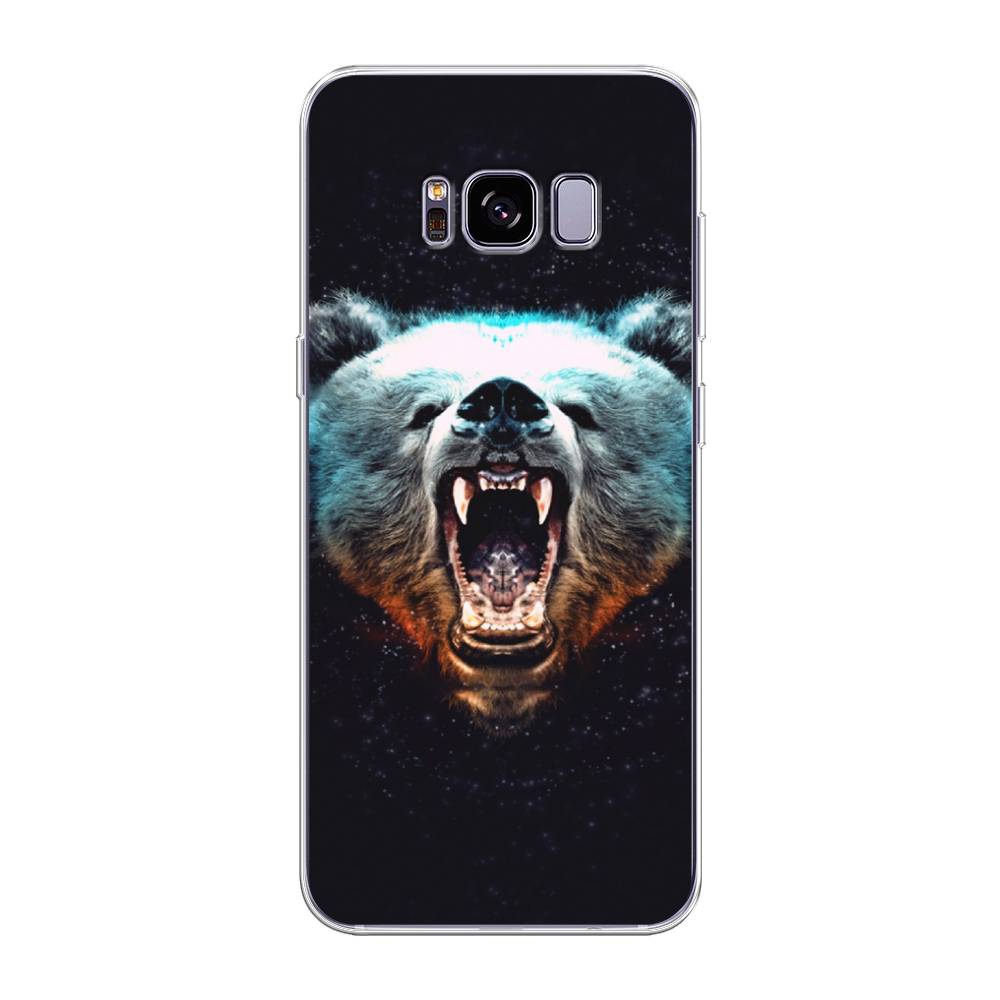 

Чехол Awog на Samsung Galaxy S8 + "Медведь", Коричневый;голубой;черный, 24850-2