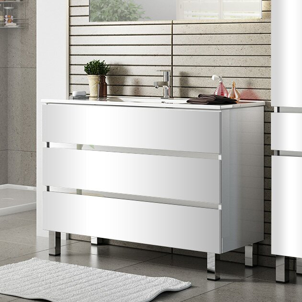 

Sanvit Тумба с раковиной Sanvit Кубэ-3 100 белый глянец